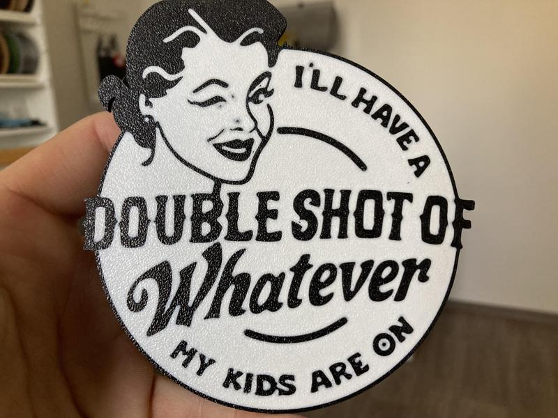 Shot of whatever coaster