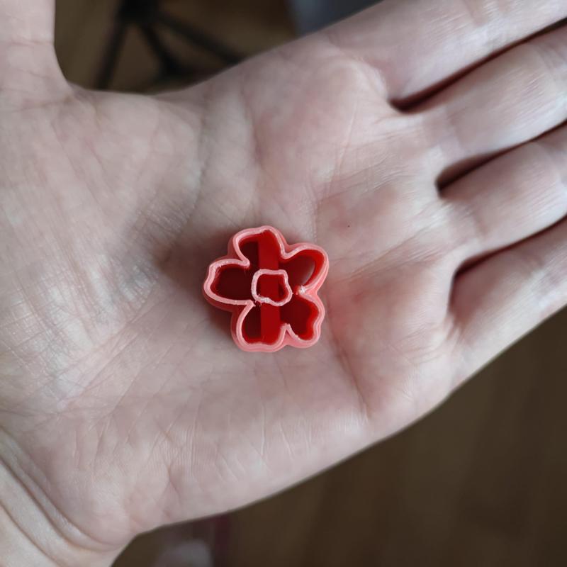 Cutter polymer clay, ceramic... flower 5 petals