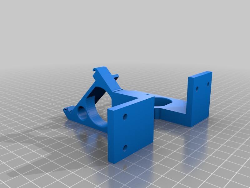 Extended supports for Prusa Lcd cover to fit under bed in P3steel frame