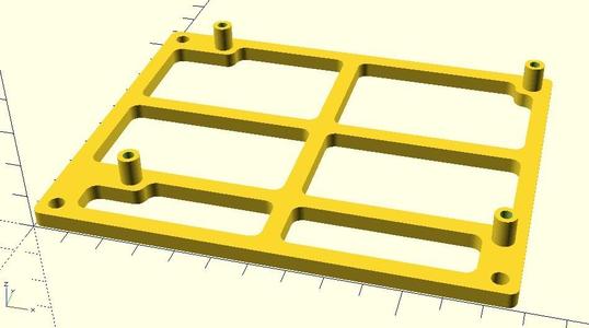 Parametric control board mount for aluminum profiles