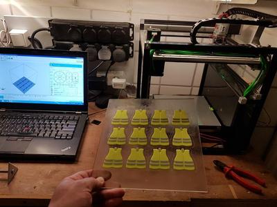 Gilets Jaunes Keychain