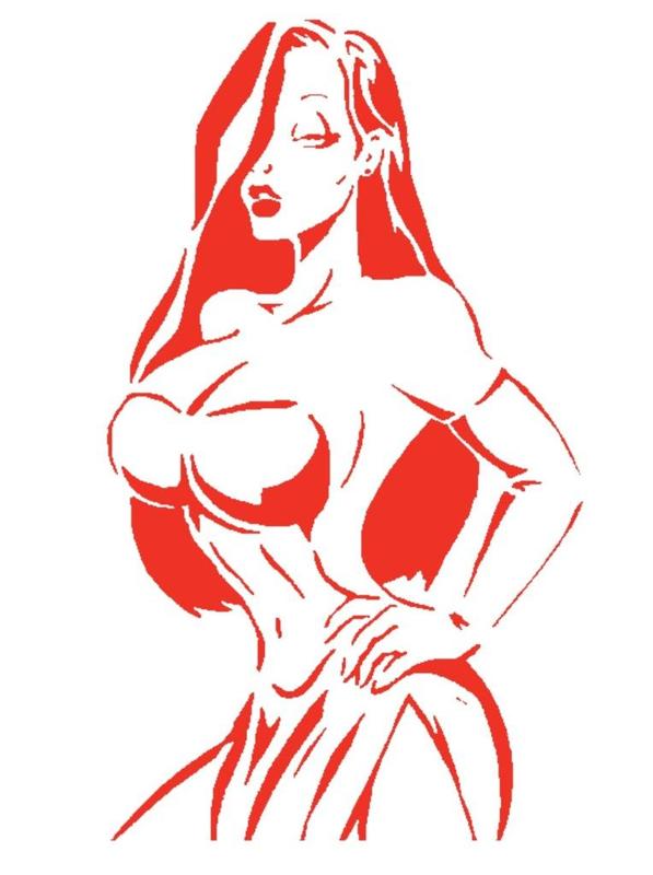 Jessica Rabbit Stencil
