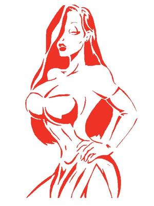 Jessica Rabbit Stencil