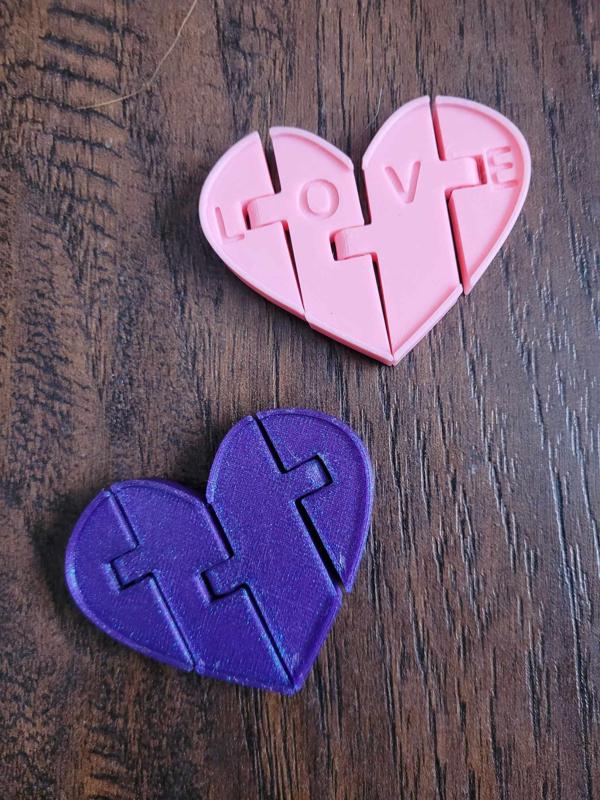 Flexi Heart with Embossed Love