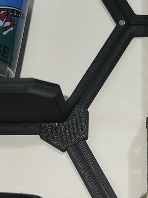 Connector for Shelved Sections of Wall Display Shelf