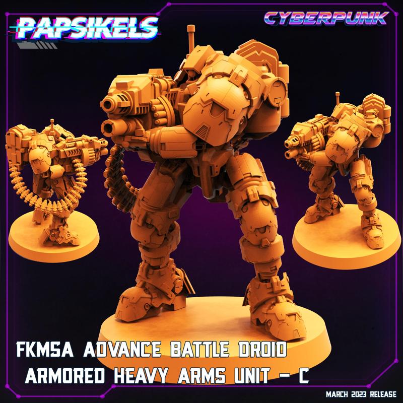 FKMSA ADVANCE BATTLE DROID ARMORED HEAVY ARMS UNIT - C