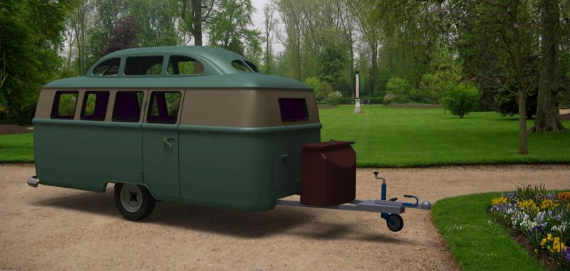 VW T2 Trailer roof with skylight