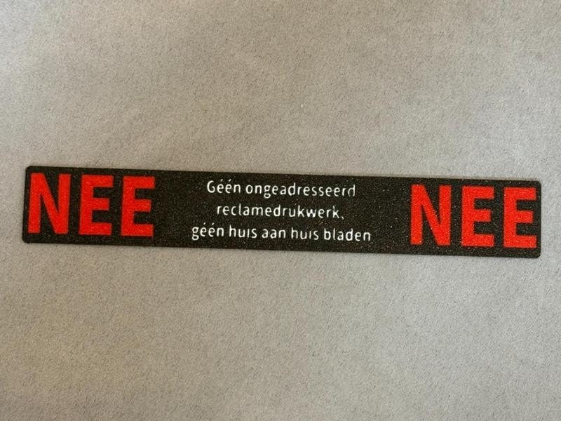 Mailbox Sticker/Plate No - No