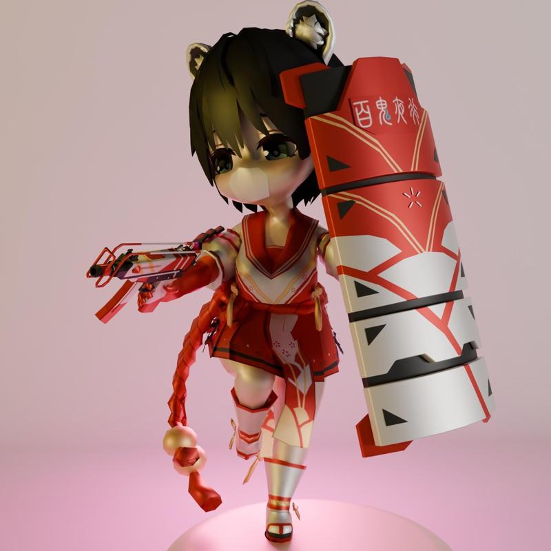 Kasuga Tsubaki (Blue archieve) Printable