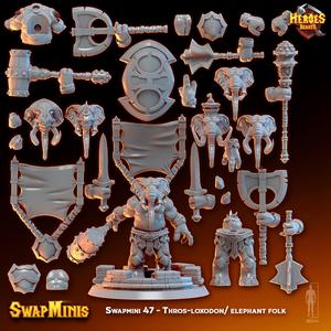 Swapmini 47 - Thros-loxodon/ elephant folk
