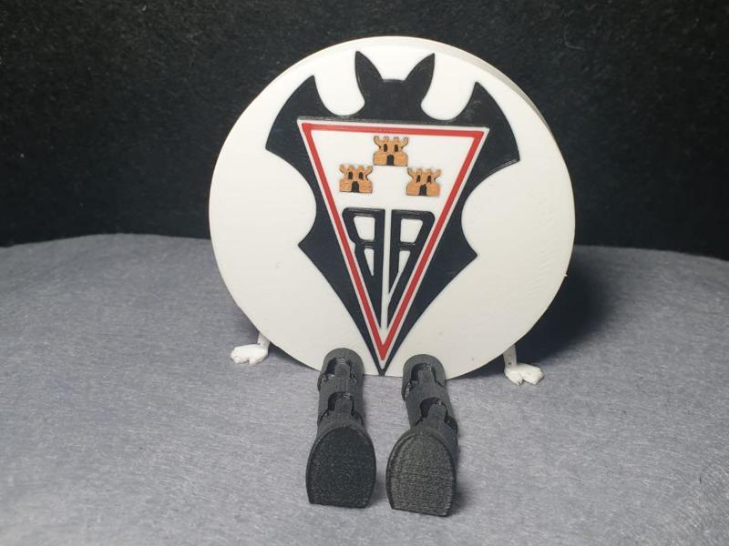 Albacete Balompié shield with articulated legs