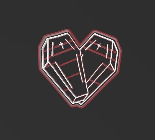 Coffin, cookie cutter 90mm