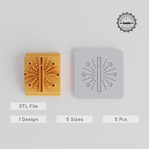 Magic Stamp Tile Set, 20-40mm, Ideal for Clay, Cookies, Fondant & Soft Materials, Halloween Theme