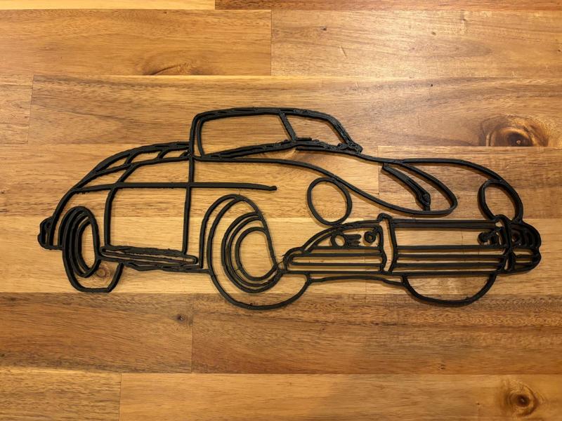 Line art porsche 356
