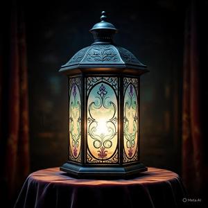 antique candle lamp