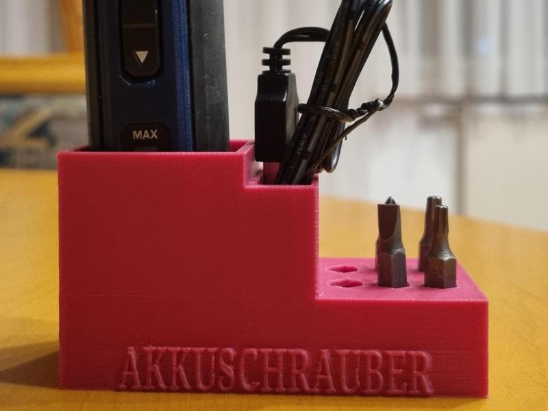 Holder for a cordless drill