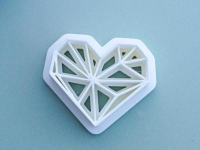 Polymer Clay Cutter For Earrings Heart 