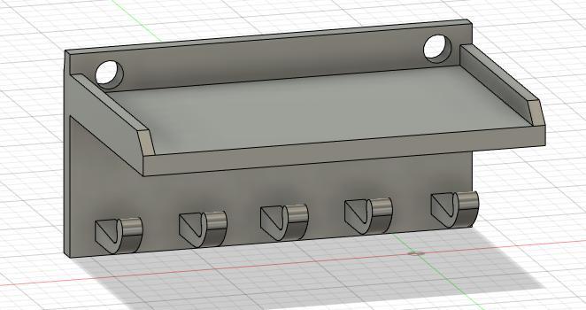 Key Hanging Shelf- 3 Bolt Heavy-Duty