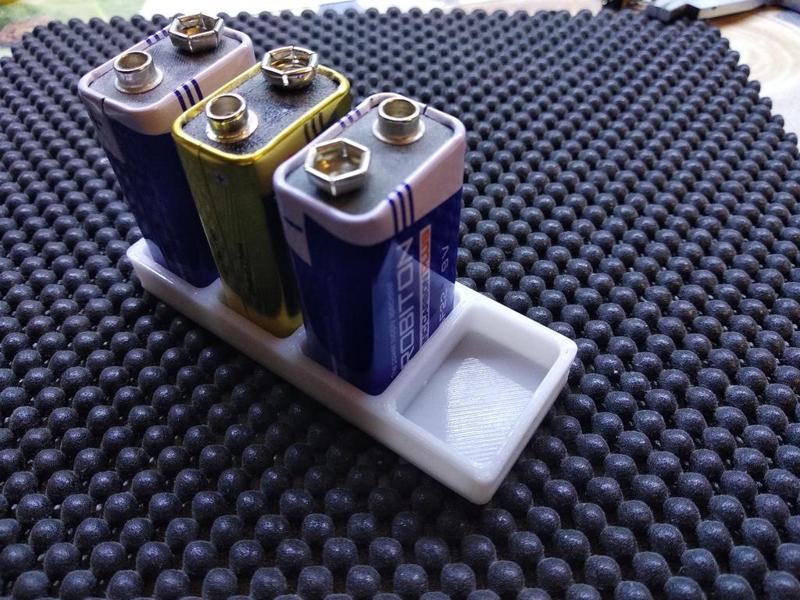 Stand for 9v battery