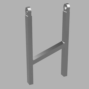 Letter H Greek Style Necklace Amulet