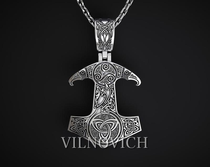 MJOLNIR THOR HAMMER Pendant STL 3D print 3D print model