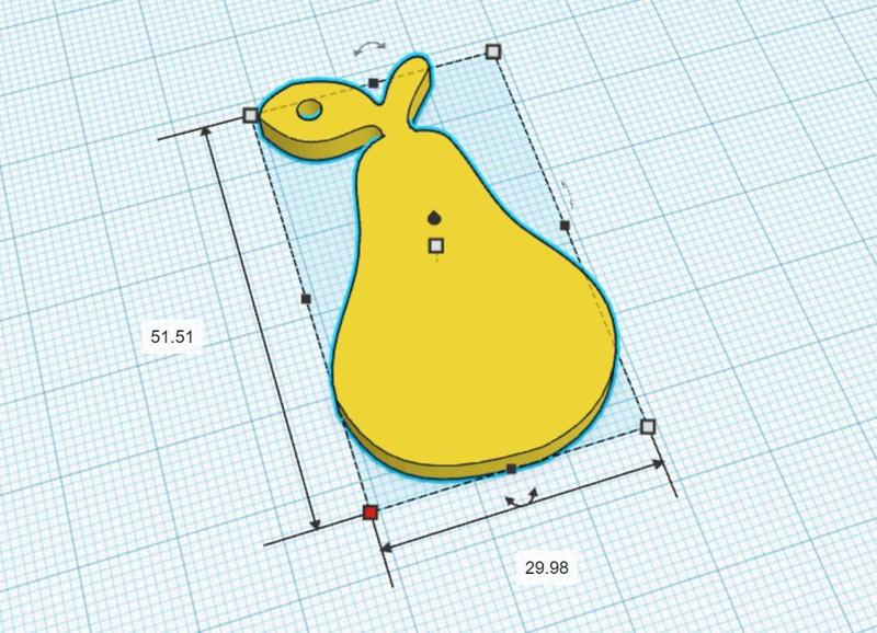 Fruit key ring - PEAR - PEAR