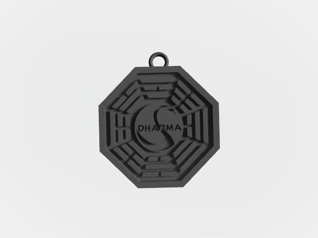 Lost Dharma Initiative keychain pendant The swan