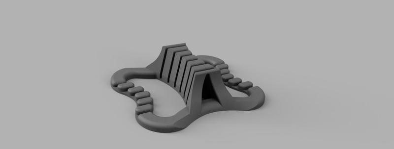 Printing plate holder (no support, easy printing)