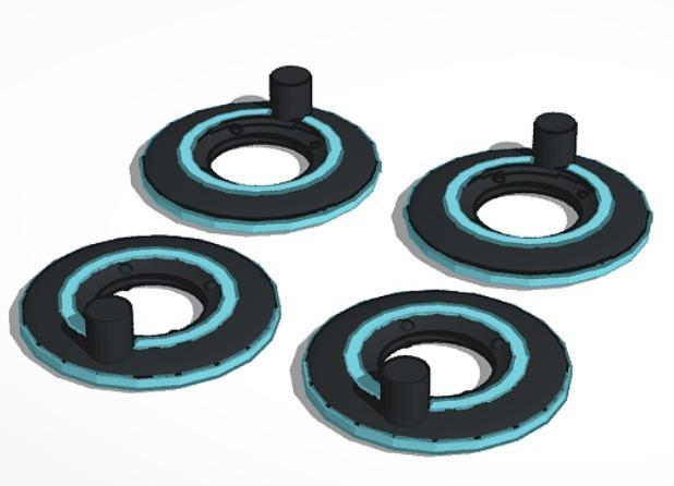 5mm Tron ID Discs - Deluxe Class Transformers Scaled