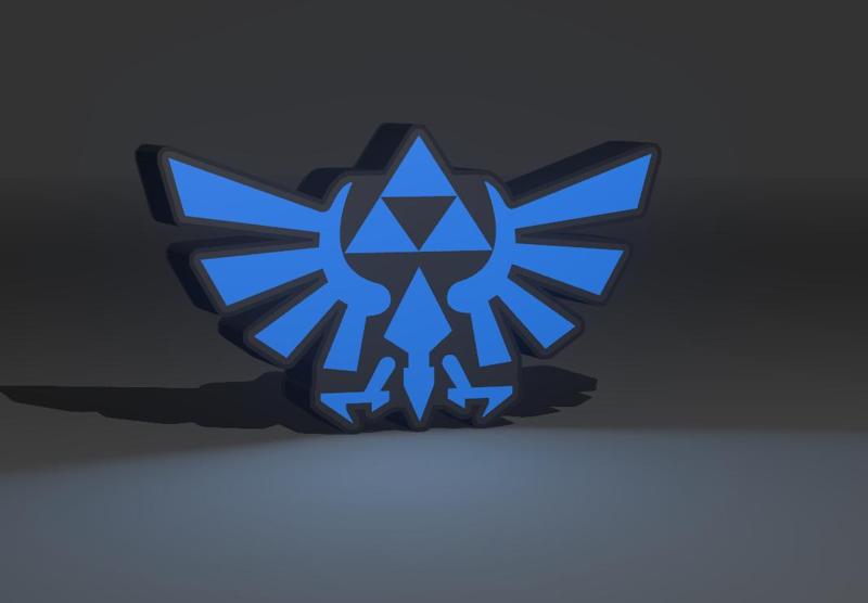 Lighbox Triforce Zelda - Lampara LED