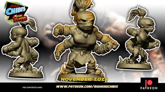 goro mortal kombat chibi style