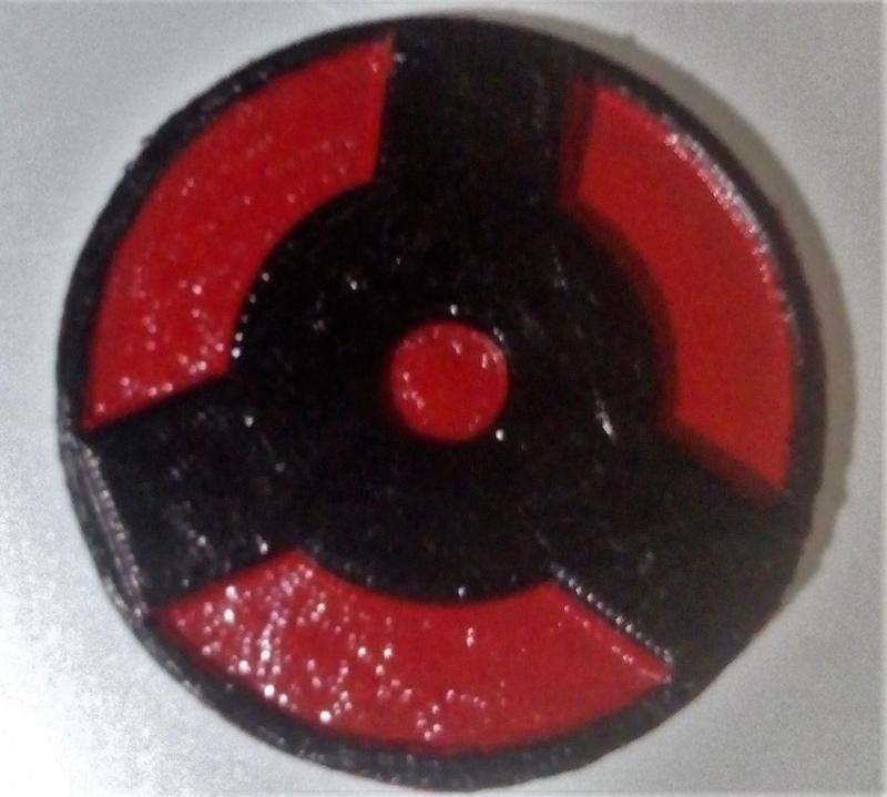 Madara's brother Izuna sharingan for Keychain or Pendant