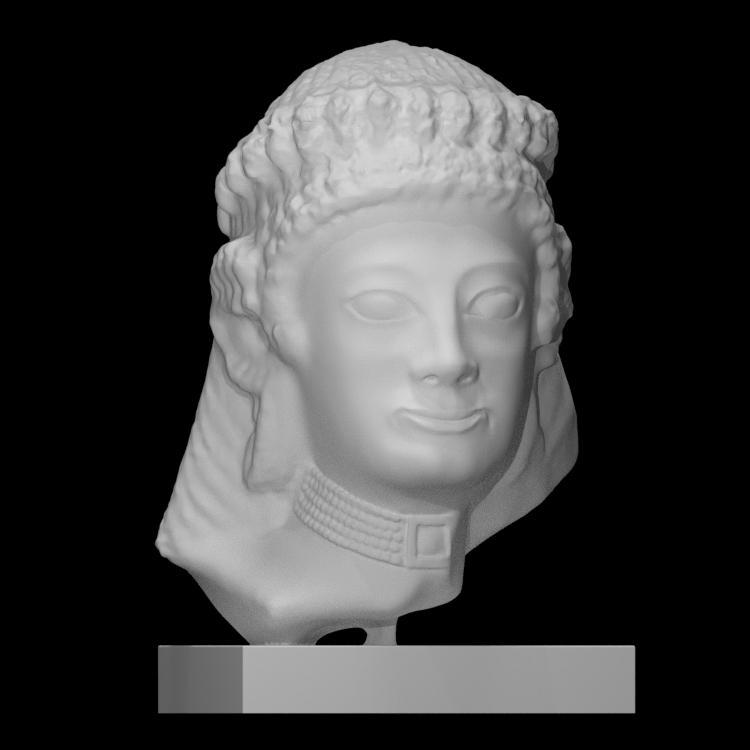 Head of a female votary