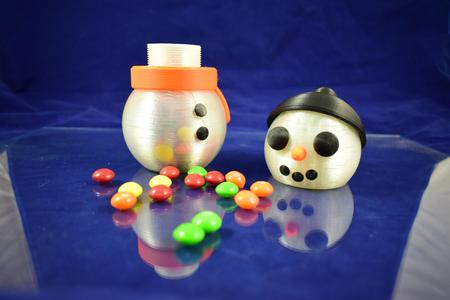 Snowman Jar