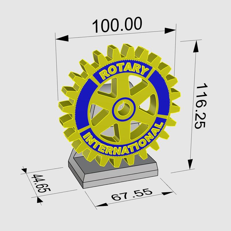 Rotary International Recognition Wheel