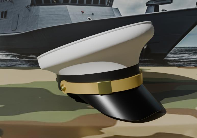 Military Officer Hat Keychain - Llavero Sombrero Oficial Militar