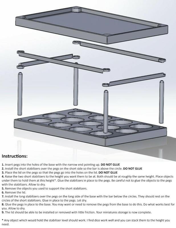 Miniatures Storage Trays, All of the Round Trays, ShoeBox Miniatures Storage System