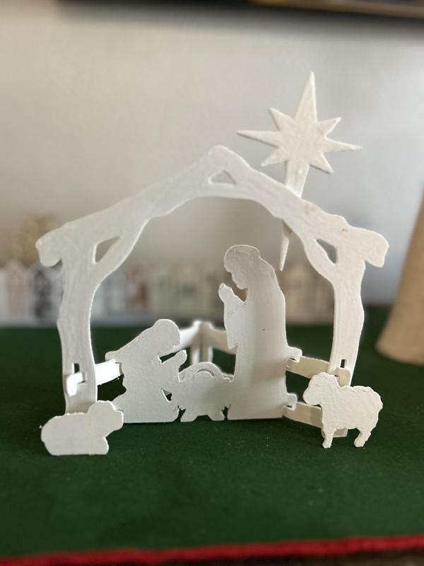 Miniature nativity scene