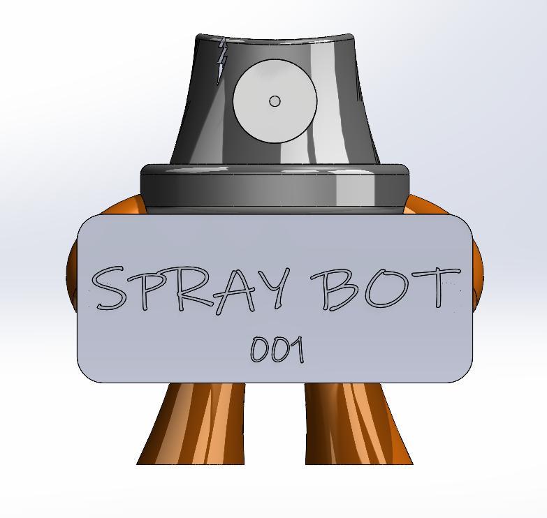 Spray Bot Preso 001 - Collectible Urban Figure / Collectible Urban Figure | 3D Printable Model