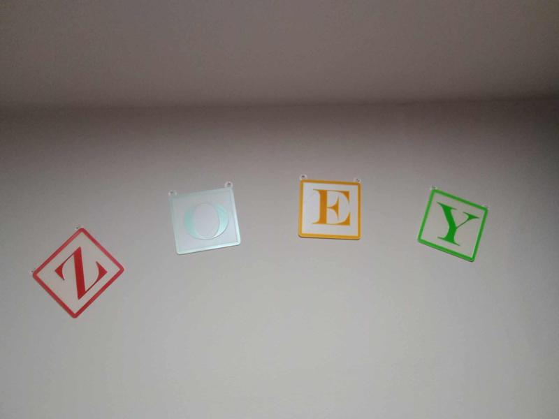 3D Printable Alphabet Letters with Hanging Loops – Customizable Wall and Party Decorations"