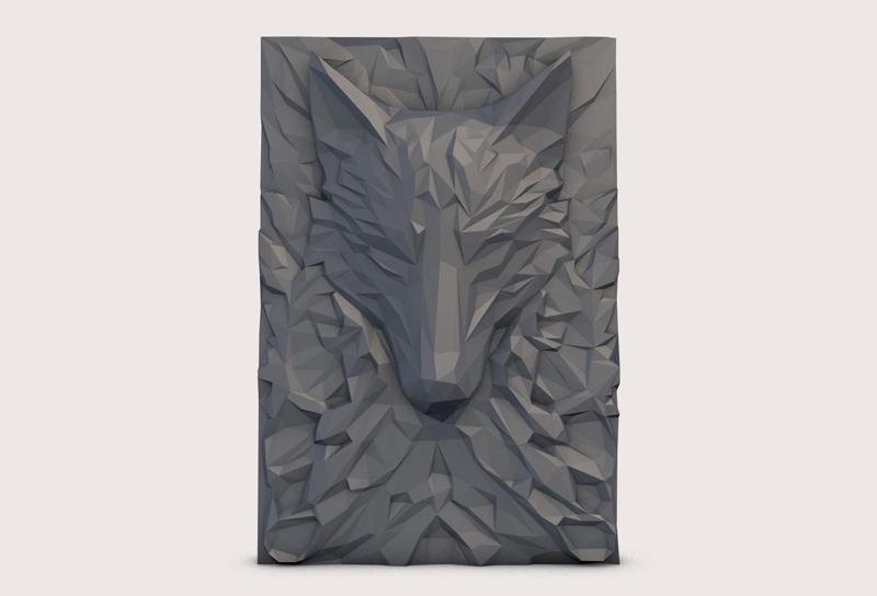 Wolf low poly