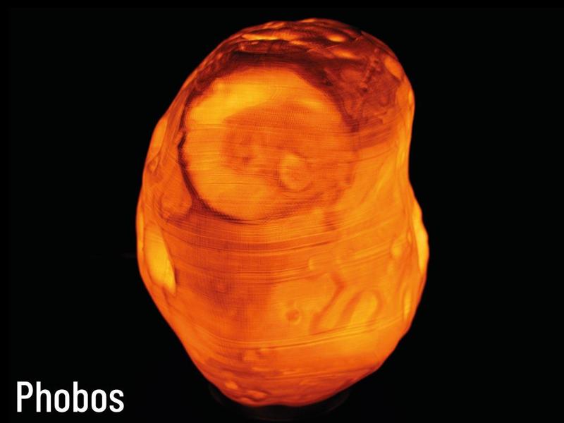 Solar System Lithophane Planet Lamp Collection - Phobos