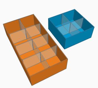 Simple desk/drawer organizer