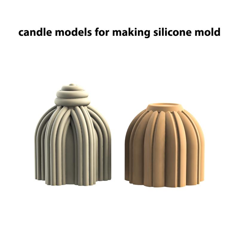 Candle model for making silicone molds_3
