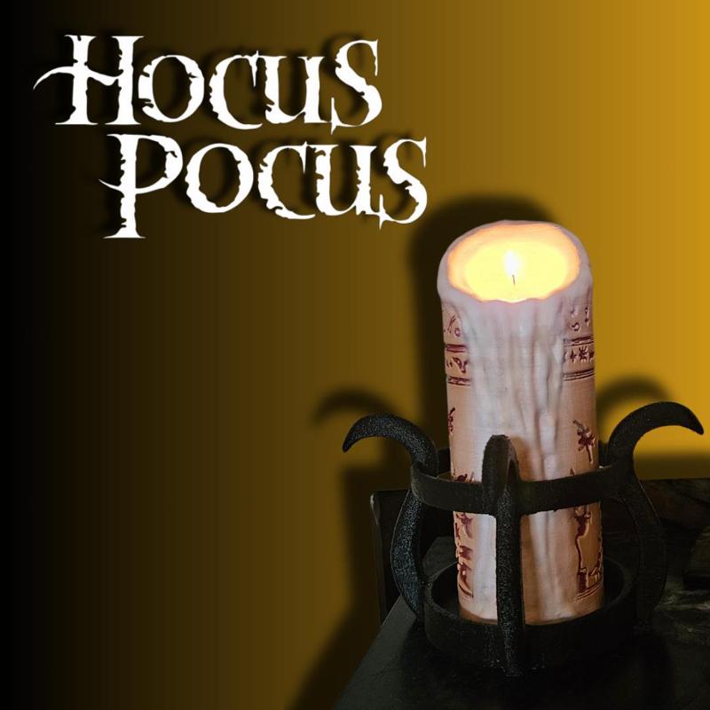 The black Flame Candle Hocus Pocus Pagan Witch Light