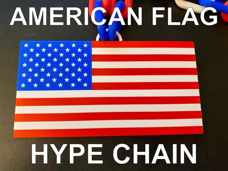 American flag hype chain