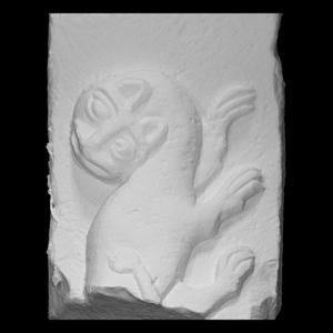 Romanic Corbel of the colegiata of Santillana del Mar (Cantabria, España)