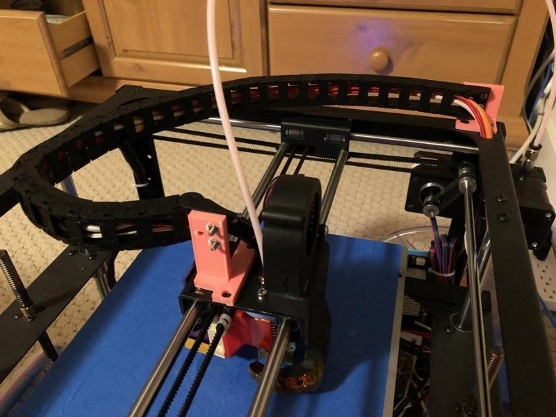 Drag chain end mount for Flying Bear P905