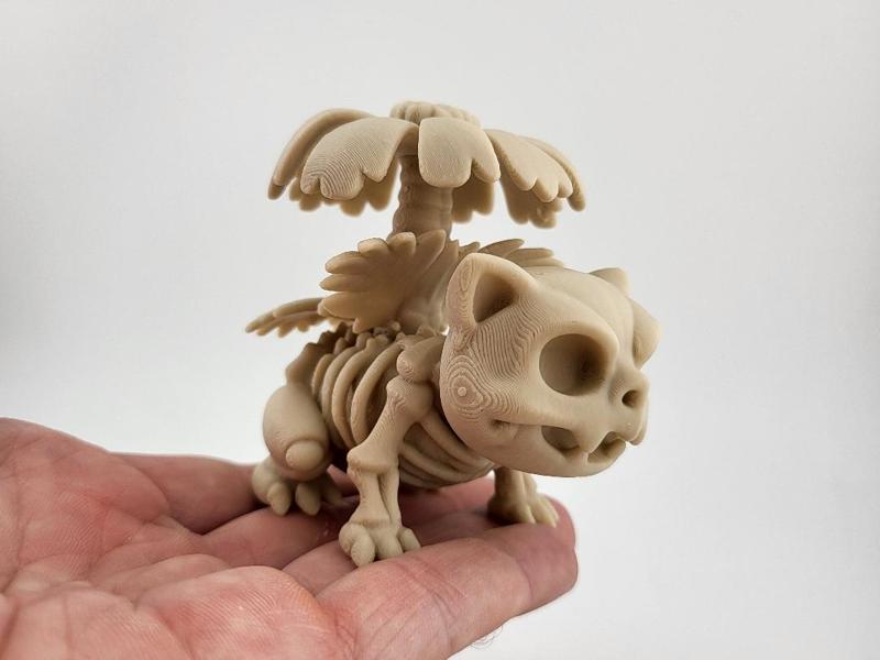 Venusaur Skeleton 3D Model Pokemon Figurine