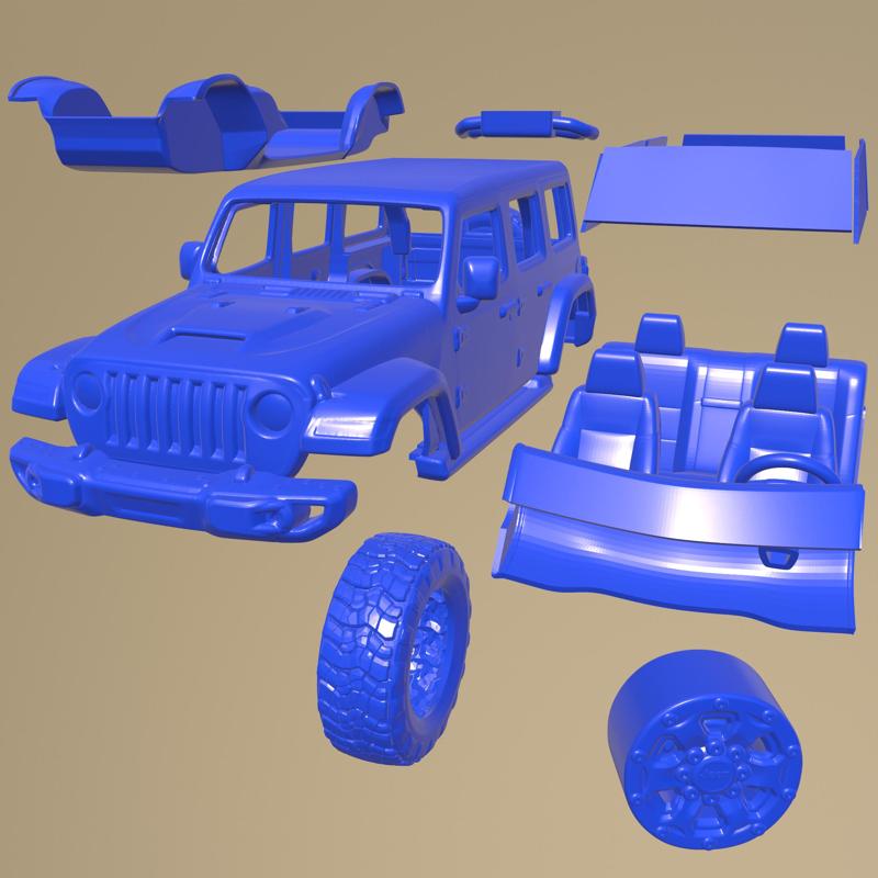 Jeep Wrangler 392 2022 PRINTABLE CAR IN SEPARATE PARTS